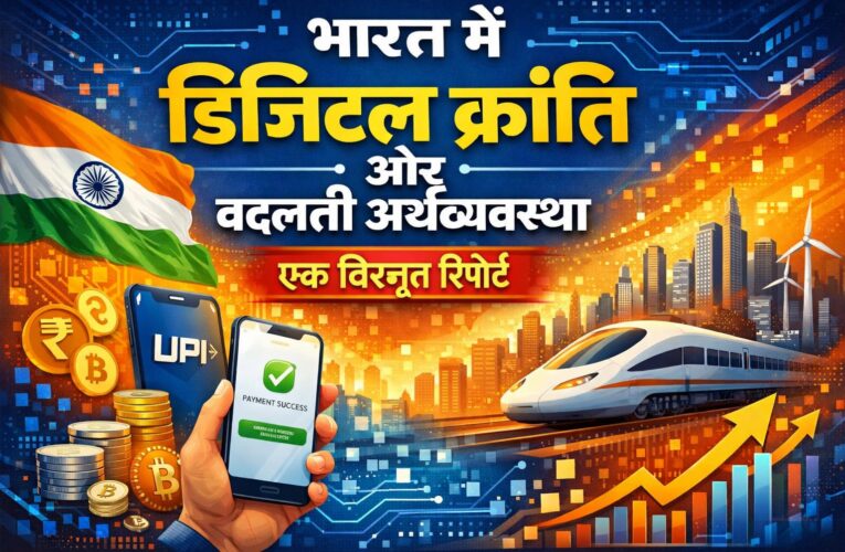 भारत में डिजिटल क्रांति और बदलती अर्थव्यवस्था – एक विस्तृत रिपोर्ट
