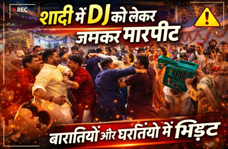 शादी में DJ को लेकर मारपीट, बारातियों और घरातियों में जमकर झगड़ा