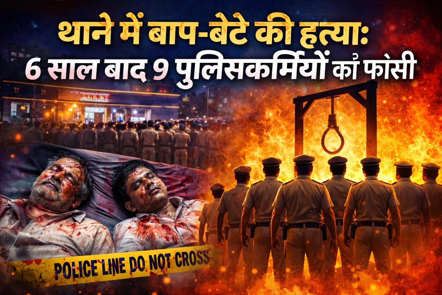 हिरासत में बाप-बेटे की मौत