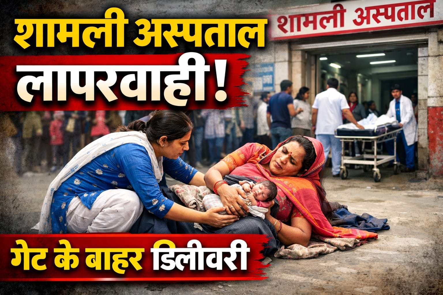 शामली अस्पताल लापरवाही