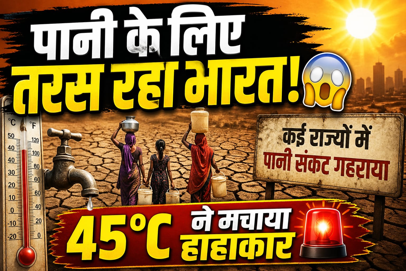 heatwave india 2026 water crisis india गर्मी की खबर