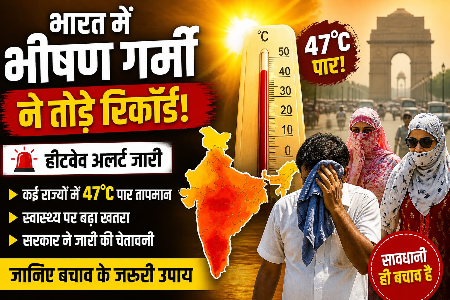 भारत में गर्मी Heatwave India 2026